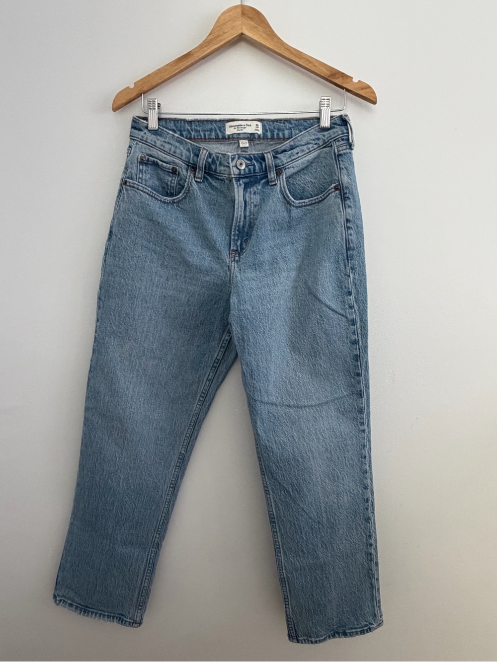 Abercrombie & Fitch Light Wash Straight Leg Jeans